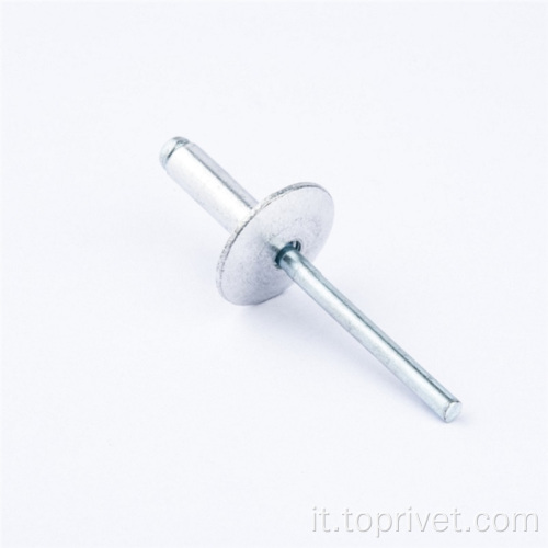 Rivet ciechi in alluminio/acciaio da 4,0 mm con flangia grande 12 mm